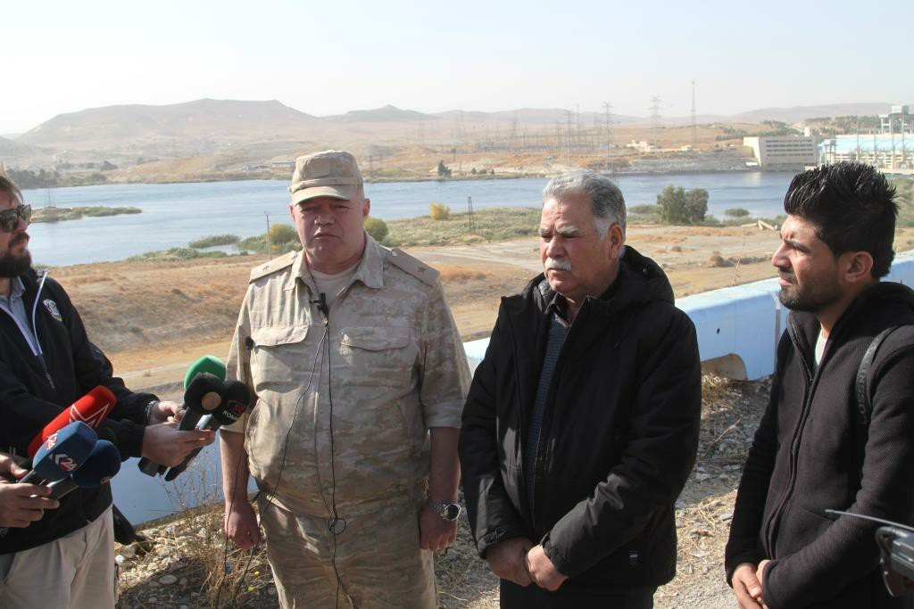 The joint conference between the Russian commander and the Kobani Military Council.